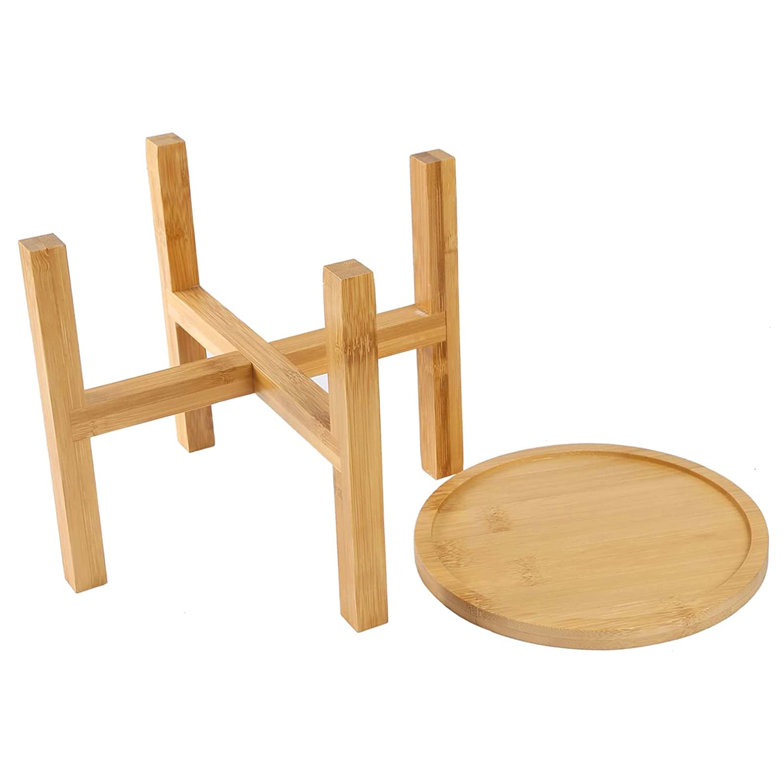OYSIR waterproof bamboo saucer protects surfaces from moisture.