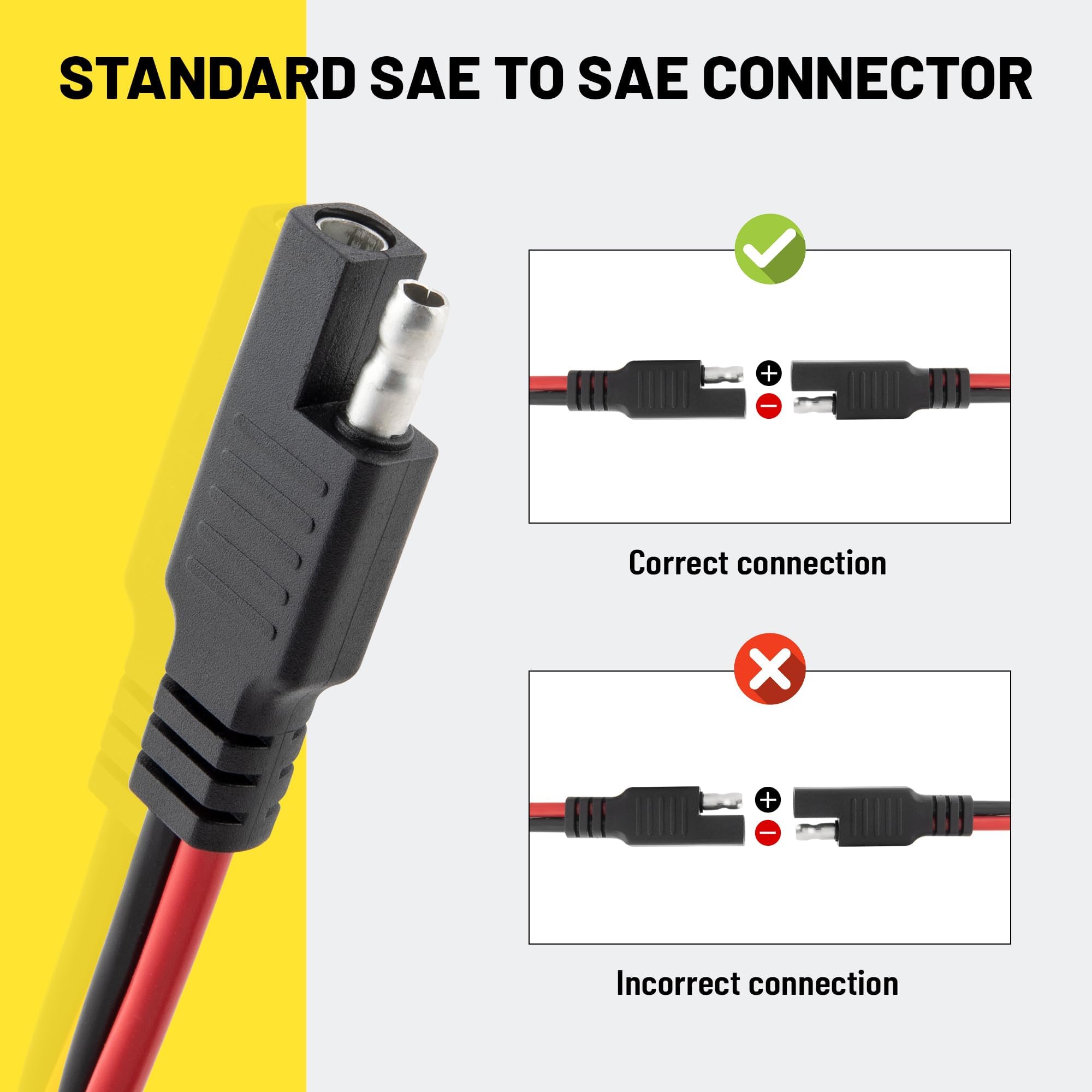 Oyviny 1ft extension enabling flexible routing to battery maintainers