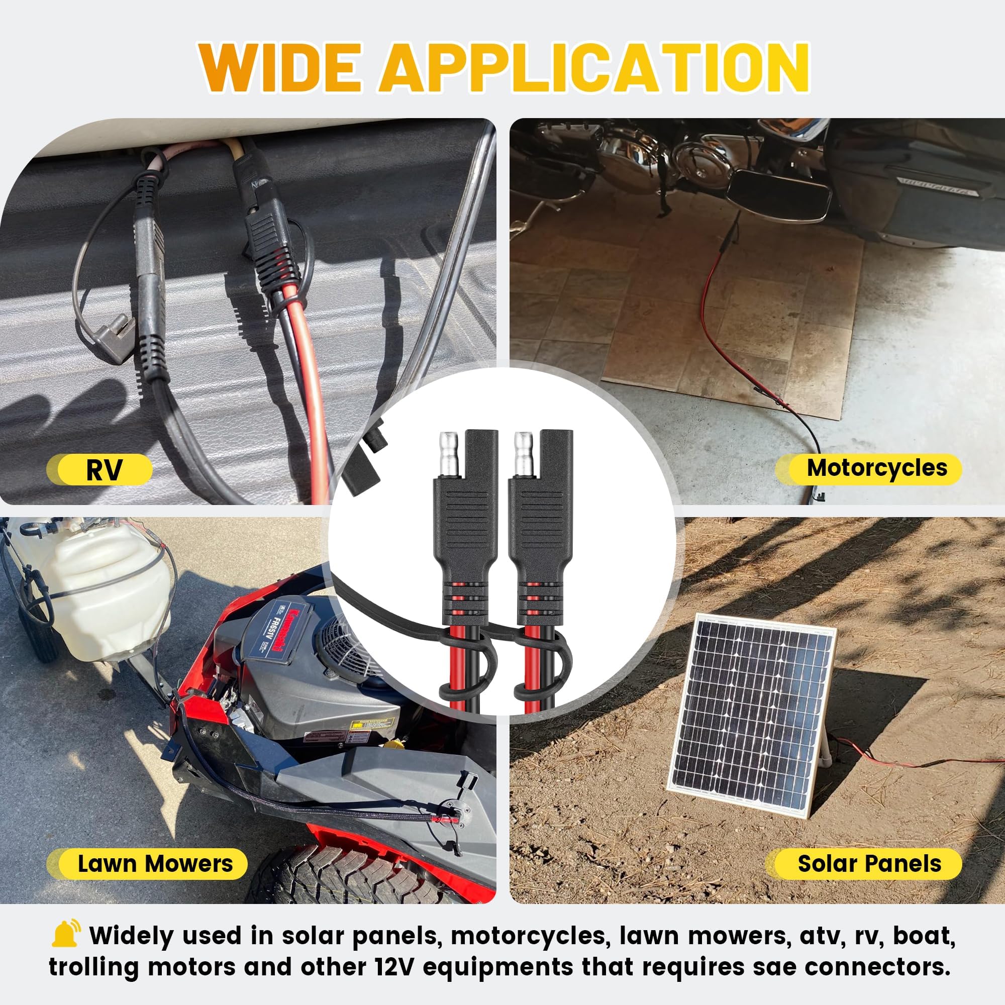 Oyviny setup showing solar panel to battery compatibility for 12V systems