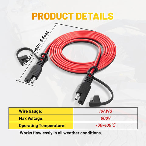 Oyviny 16AWG wiring suitable for higher current in rugged environments