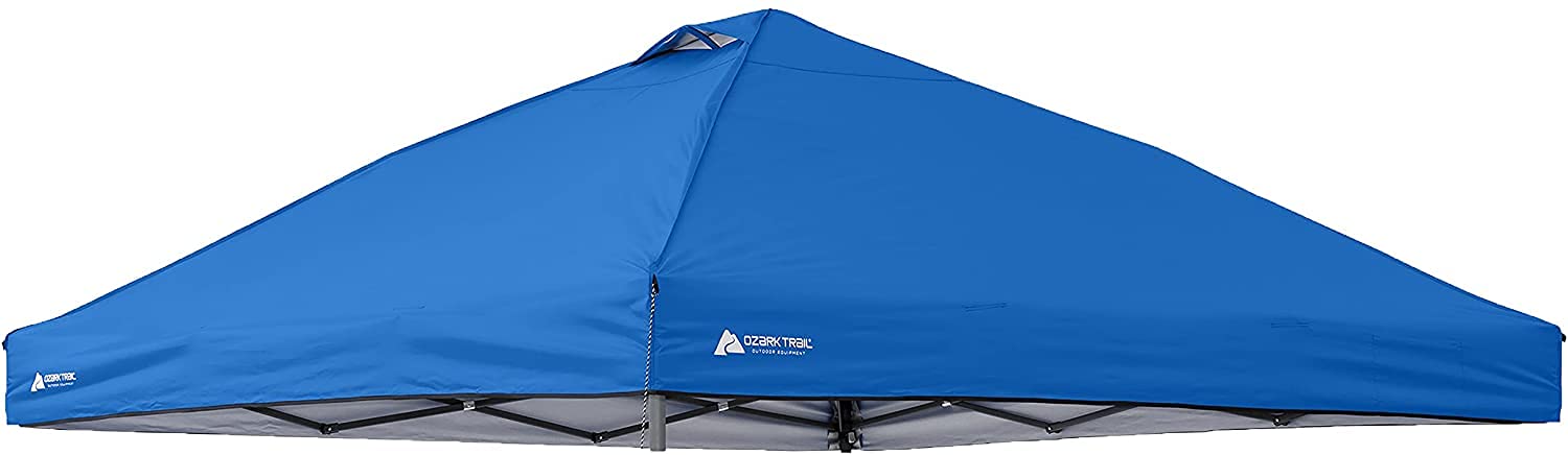 Ozark Trail canopy top blue for 10x10 setup with shade benefits and UV protection.