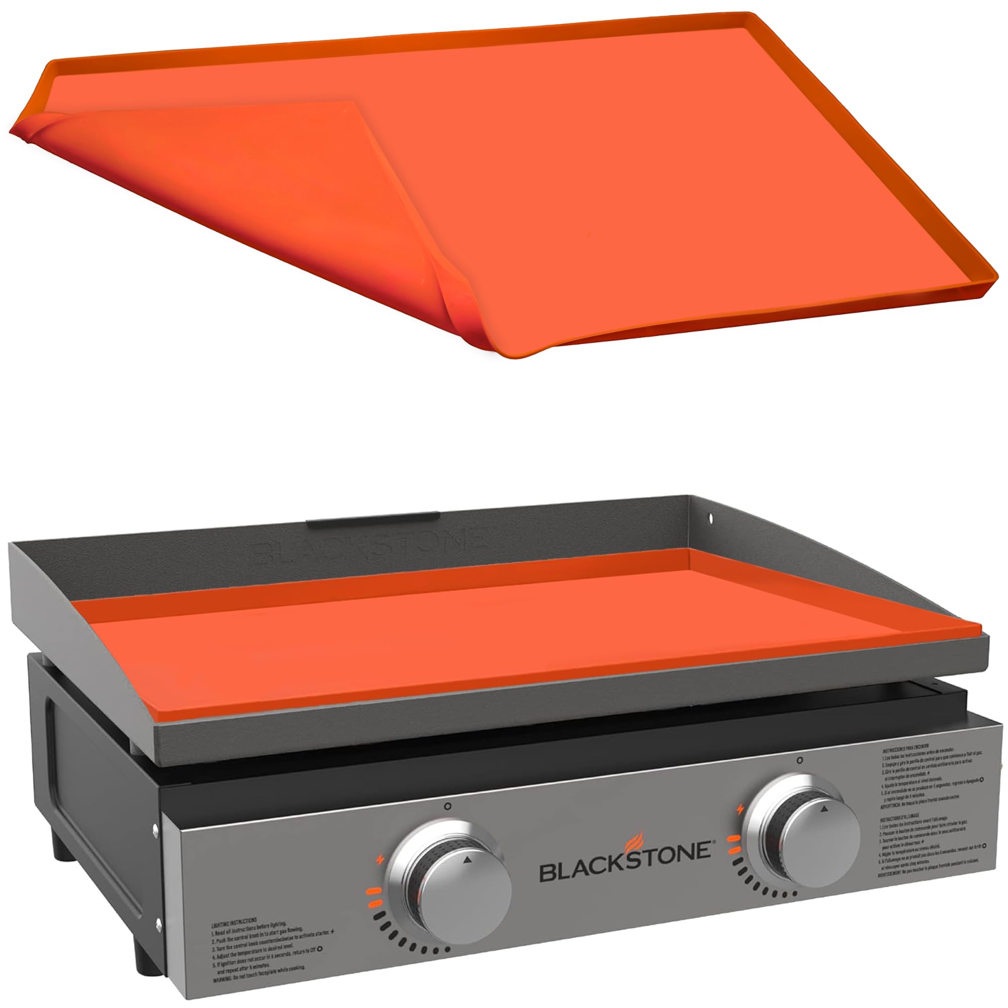 OZG 22in griddle mat fits Blackstone 22 inch securely for wobble-free grilling