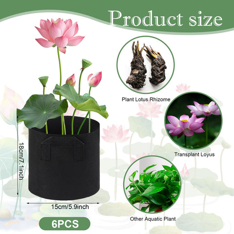 OZIO aquatic plant bag with handles offers portable pond planting.