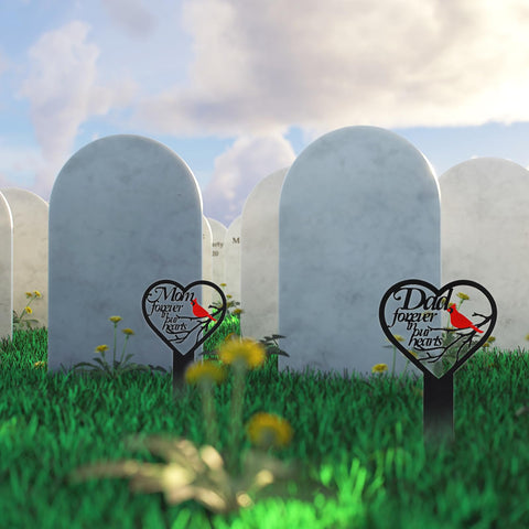 OZIO durable metal stake designed for outdoor cemeteries and yards.