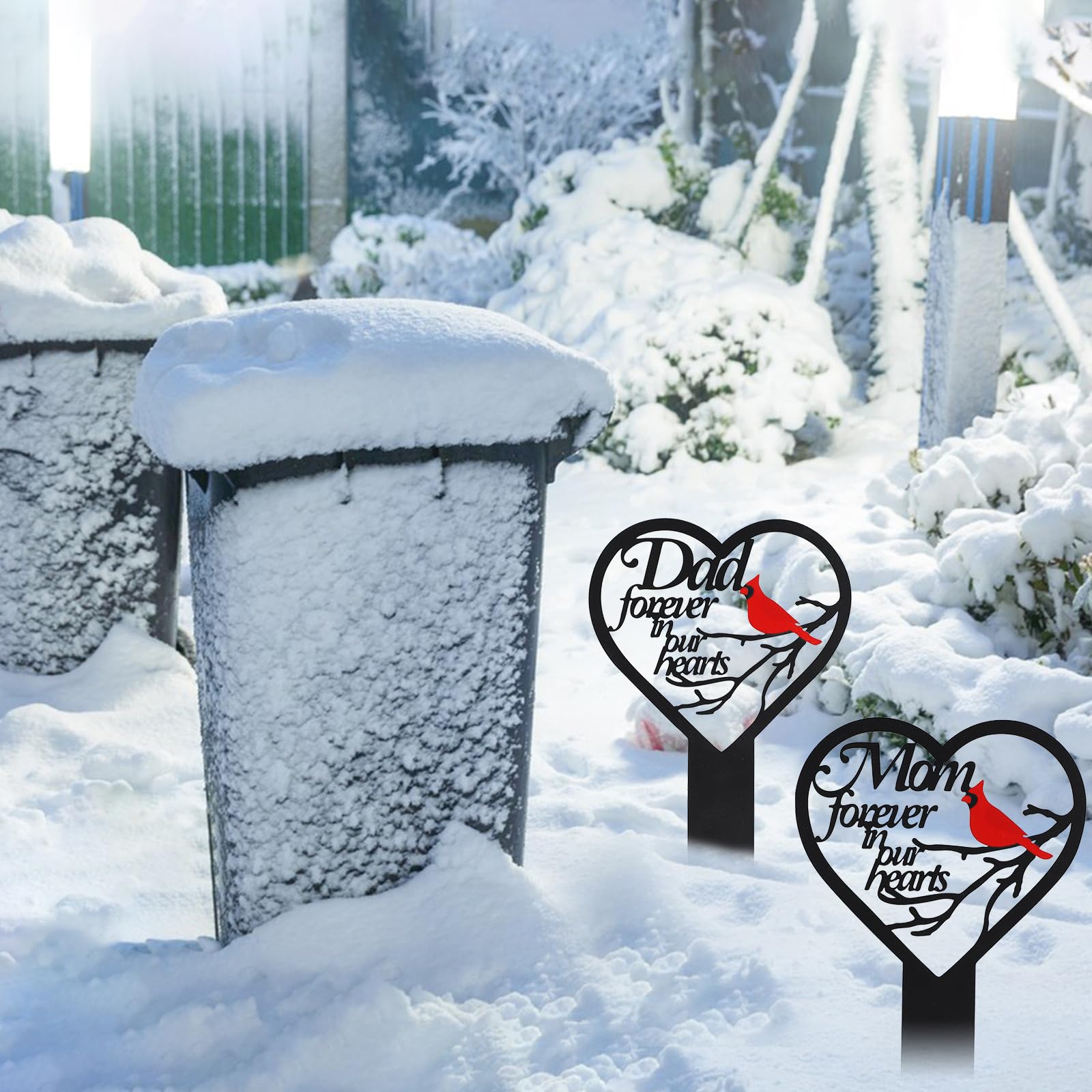 OZIO outdoor garden yard memorial stake for dignified remembrance.