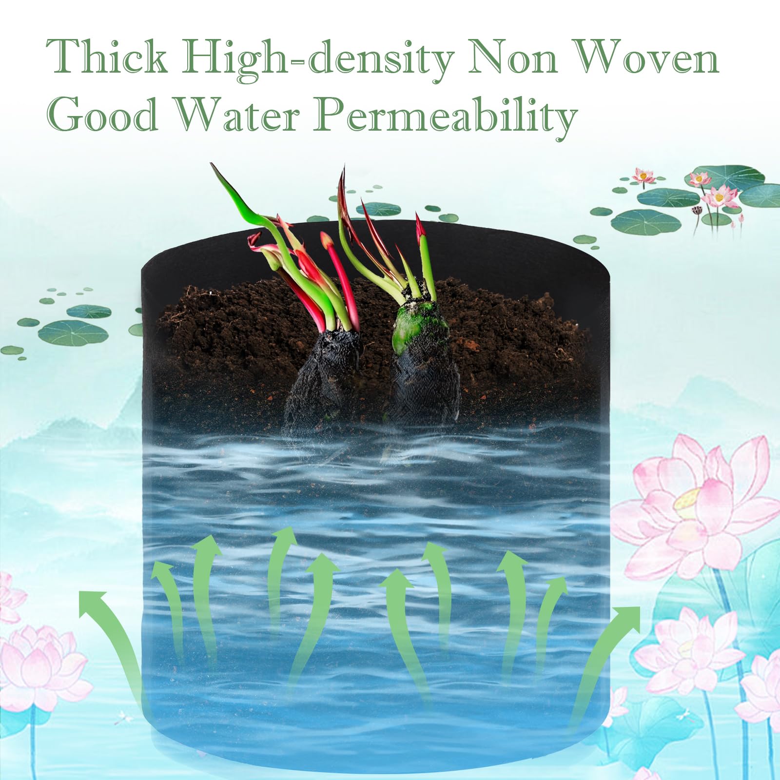 OZIO water-plant container safe for fish and tadpoles.