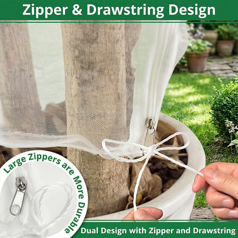 Ozmi blueberry bush netting keeps berries safe for easier harvest.