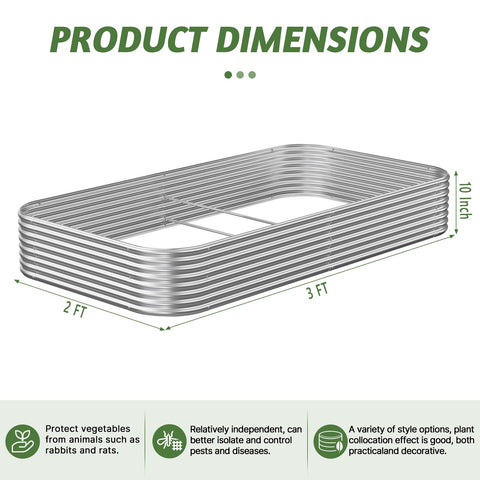 OZMSHF galvanized-steel frame highlighting durability for seasons of garden use.