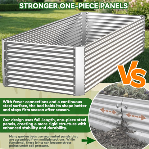 OZMSHF raised bed open-base design promotes healthy roots and drainage