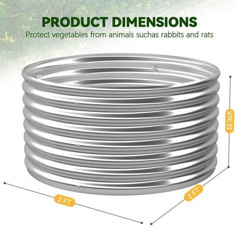 OZMSHF 4 Pack raised bed durability highlights long-lasting galvanized steel for outdoor use.