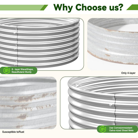 OZMSHF 4 Pack raised bed open-base emphasizes drainage and root health.