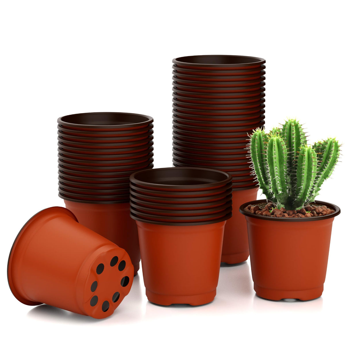 OZOSHINE 4 inch nursery pot opening for seed starting and transplanting.
