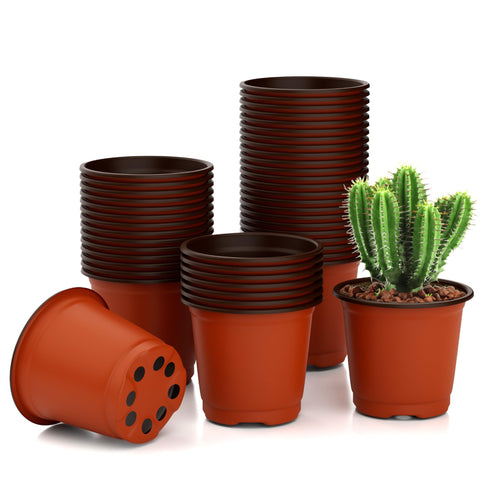 OZOSHINE 4 inch nursery pot opening for seed starting and transplanting.