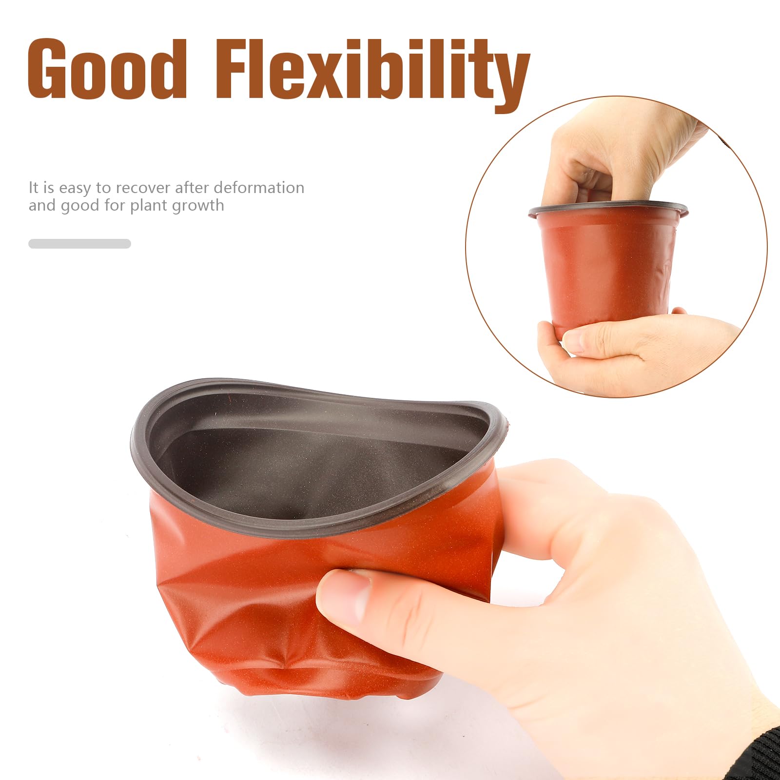 OZOSHINE flexible PP nursery pot is lightweight and reusable for propagation.