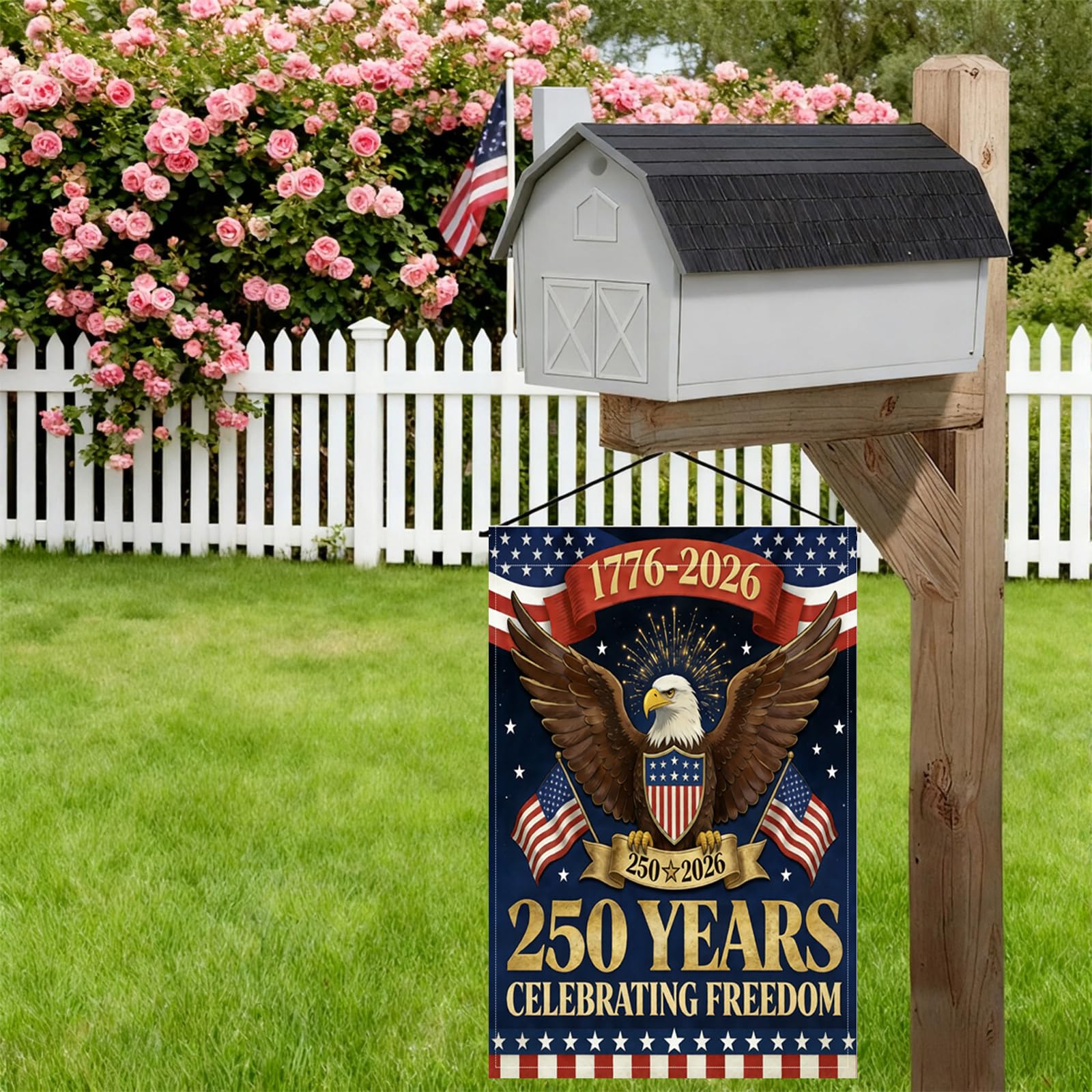 OZTK patriotic decor for yard, porch, or patio celebrations.