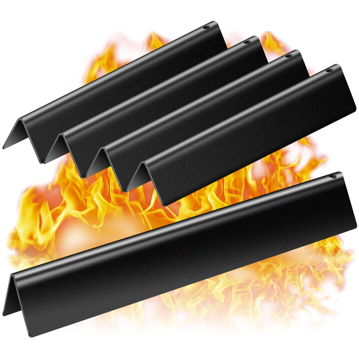 Paayox flavorizer bars 15.3-inch front-control view improves even heating for Weber Spirit grills.