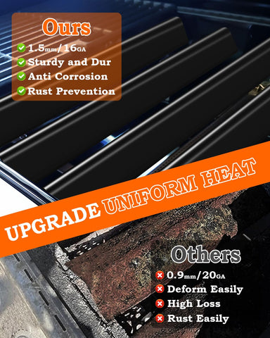Paayox flavorizer bars for Weber Spirit 500 optimize even heating and burner protection.