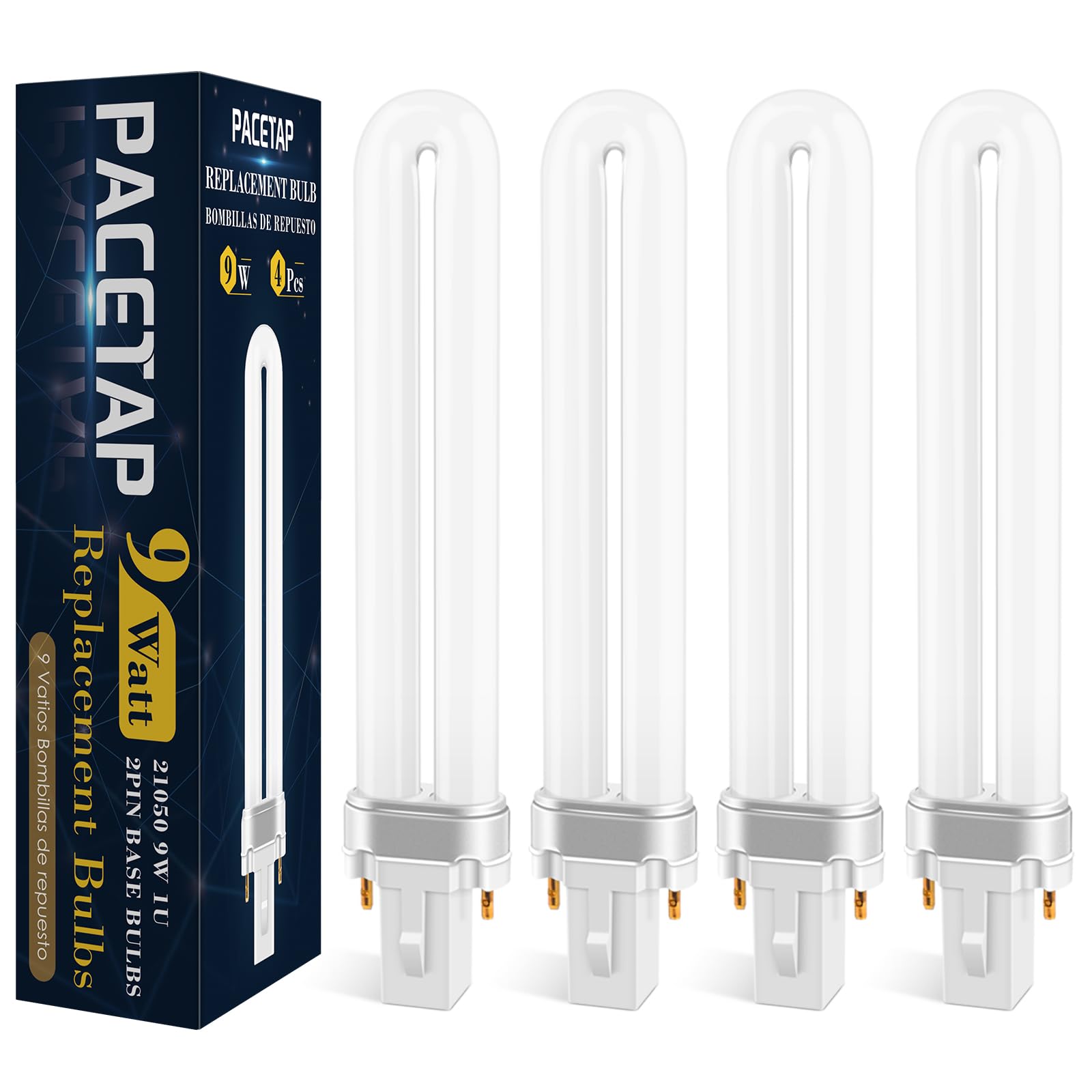 PACETAP 21050 9W bulb front view, ready replacement for DynaTrap units.