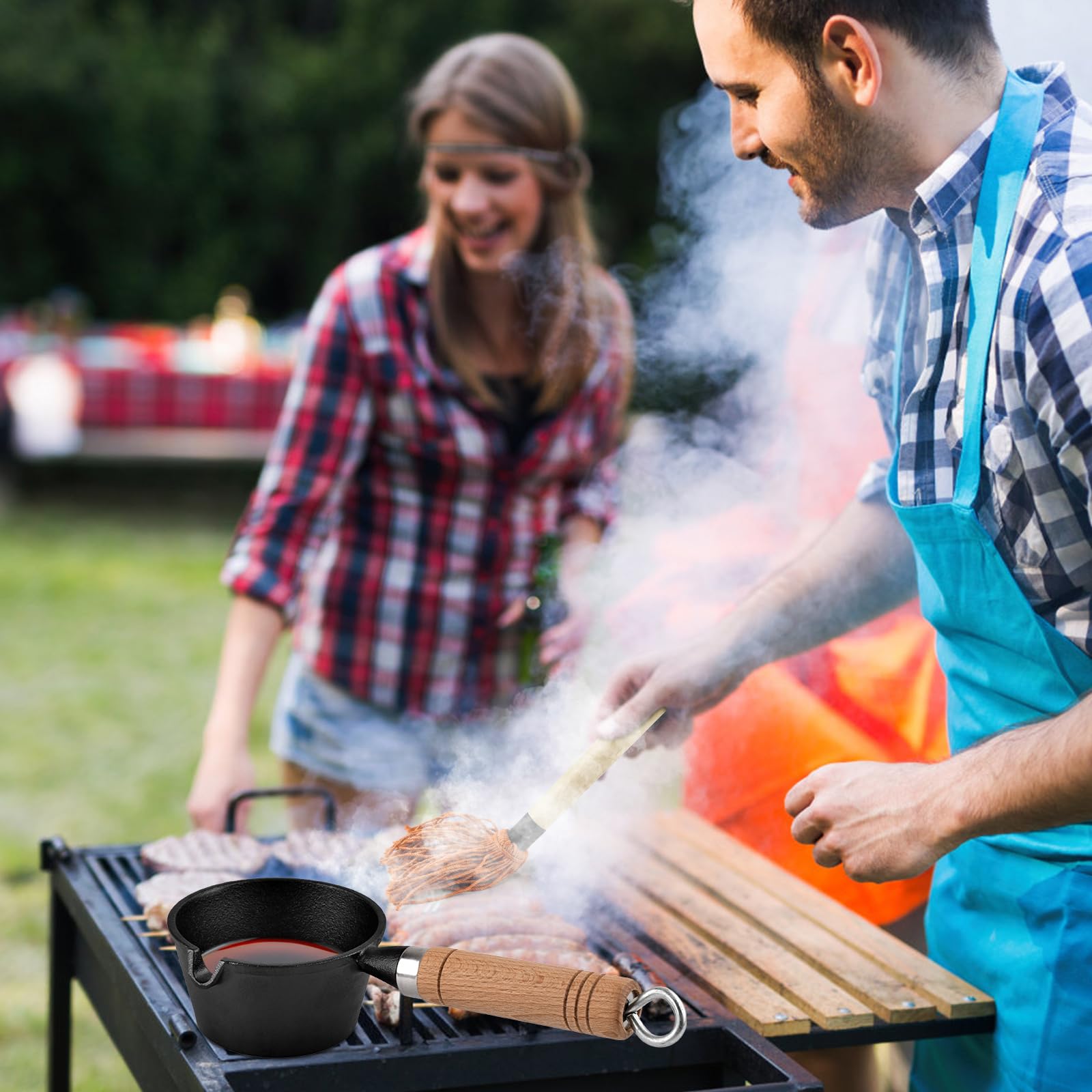 PACETAP detachable mop heads simplify cleaning after grilling