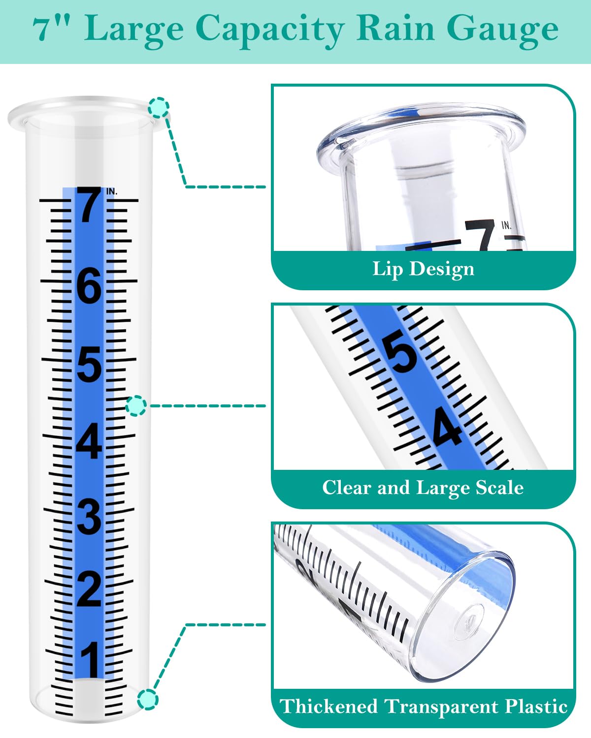 PACETAP rain gauge designed for deck mounting ensures stable readings in wind