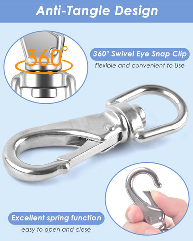 PACETAP dog leash clip provides secure easy leash connections