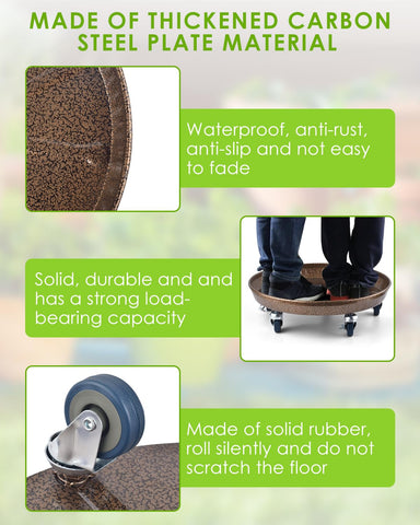 PACETAP heavy duty rolling stand supports up to 380 pounds