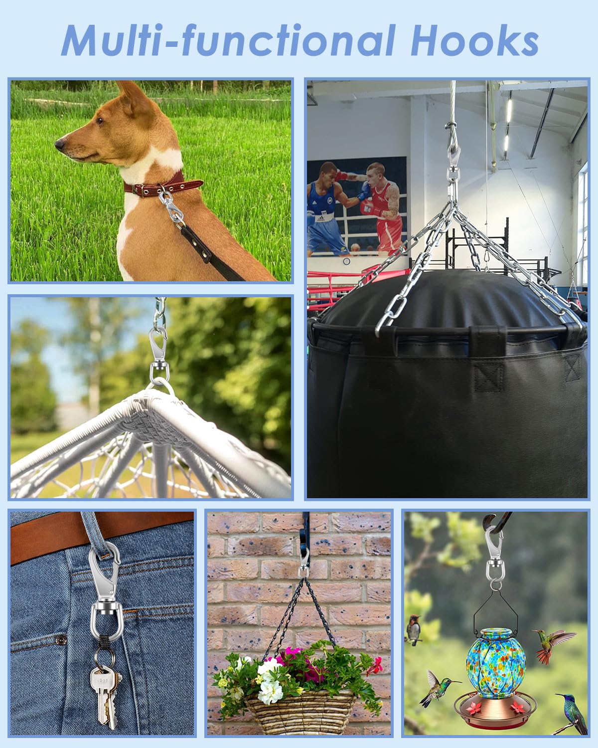 PACETAP plant and bird feeder clip adds decorative, reliable support