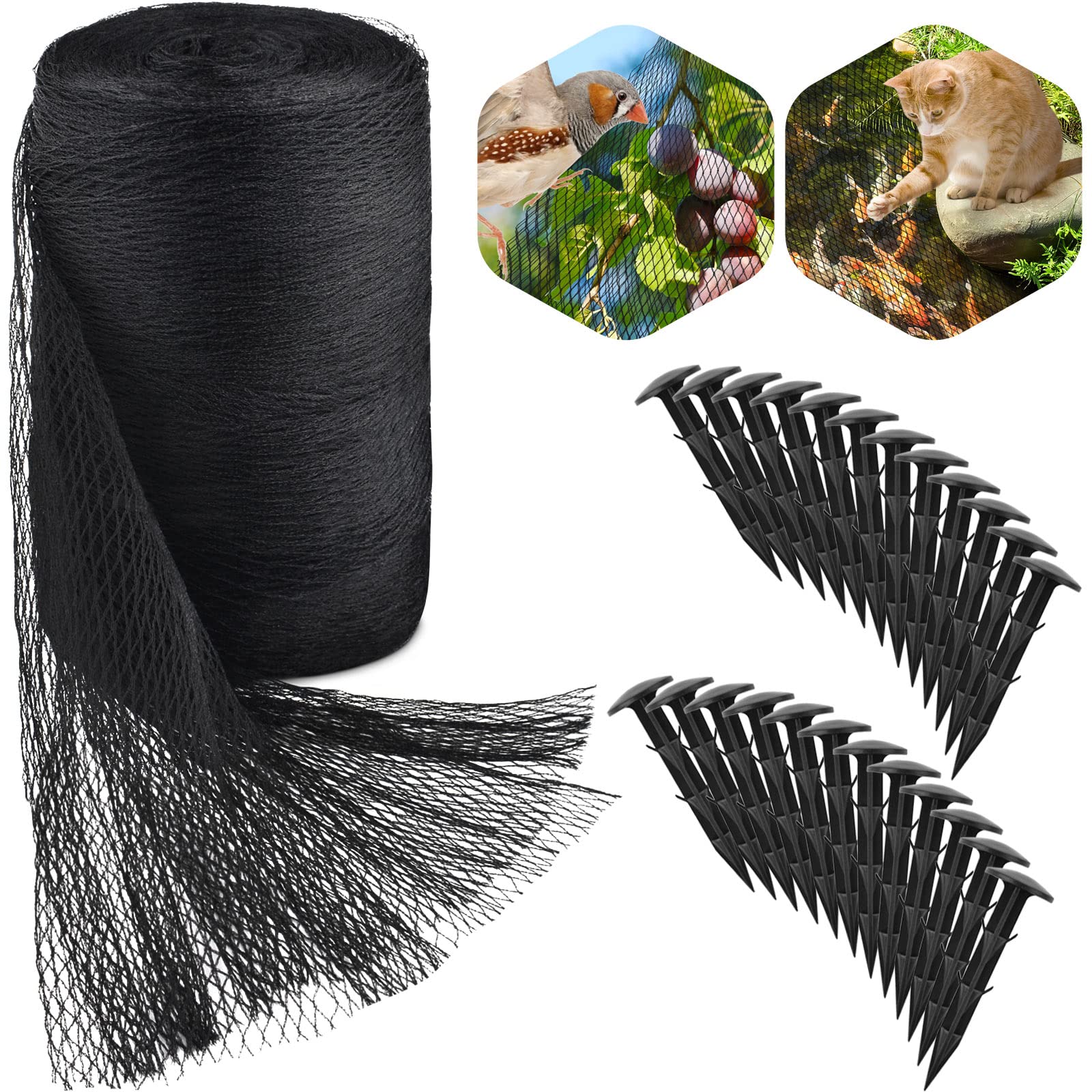PACETAP pond netting kit covers a 20x30 ft pond to reduce debris