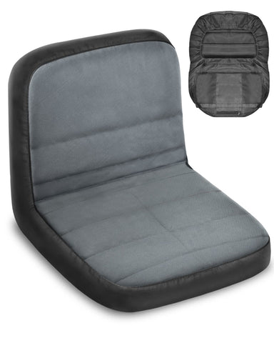 PACETAP riding lawn mower seat cover in gray protects seats from weather and wear.