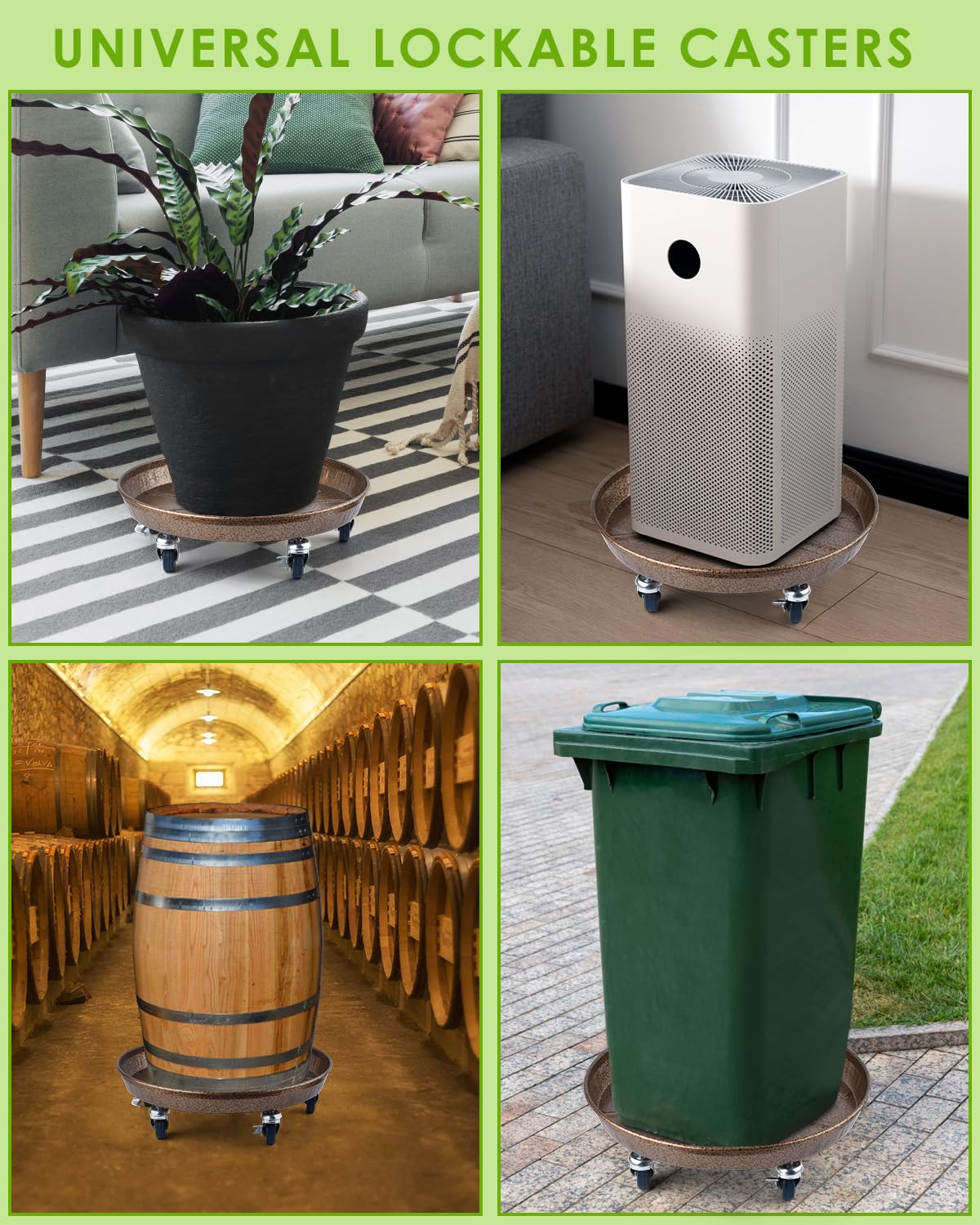 PACETAP rolling stand moves heavy pots and garden items with ease