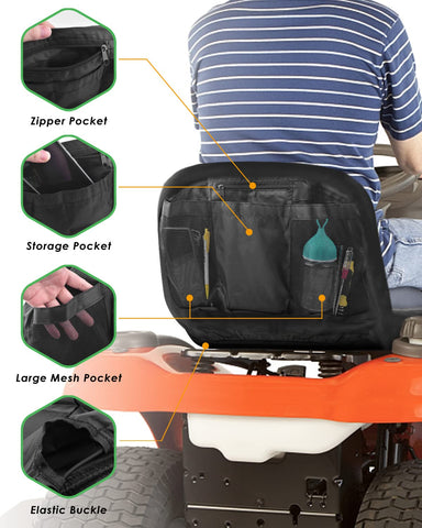 PACETAP anti-slip seat cover keeps the rider secure during operation.