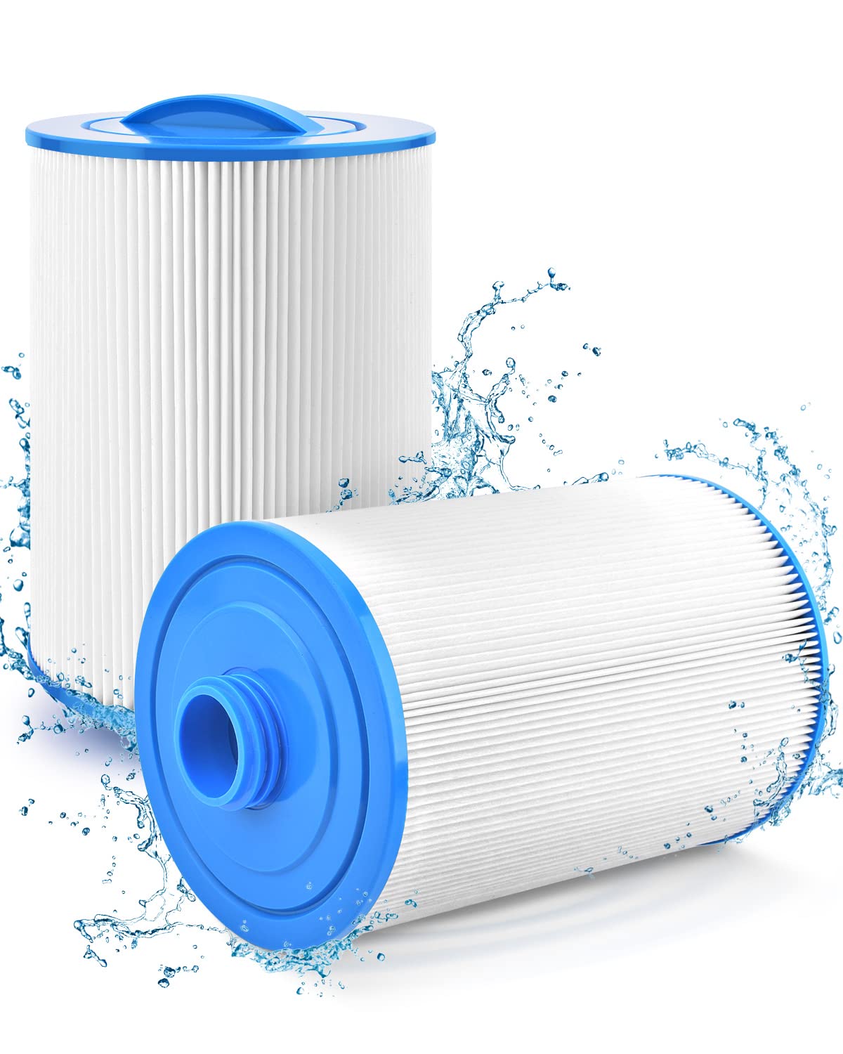 PACETAP spa filter close-up showing a 12-inch length and easy replacement capability