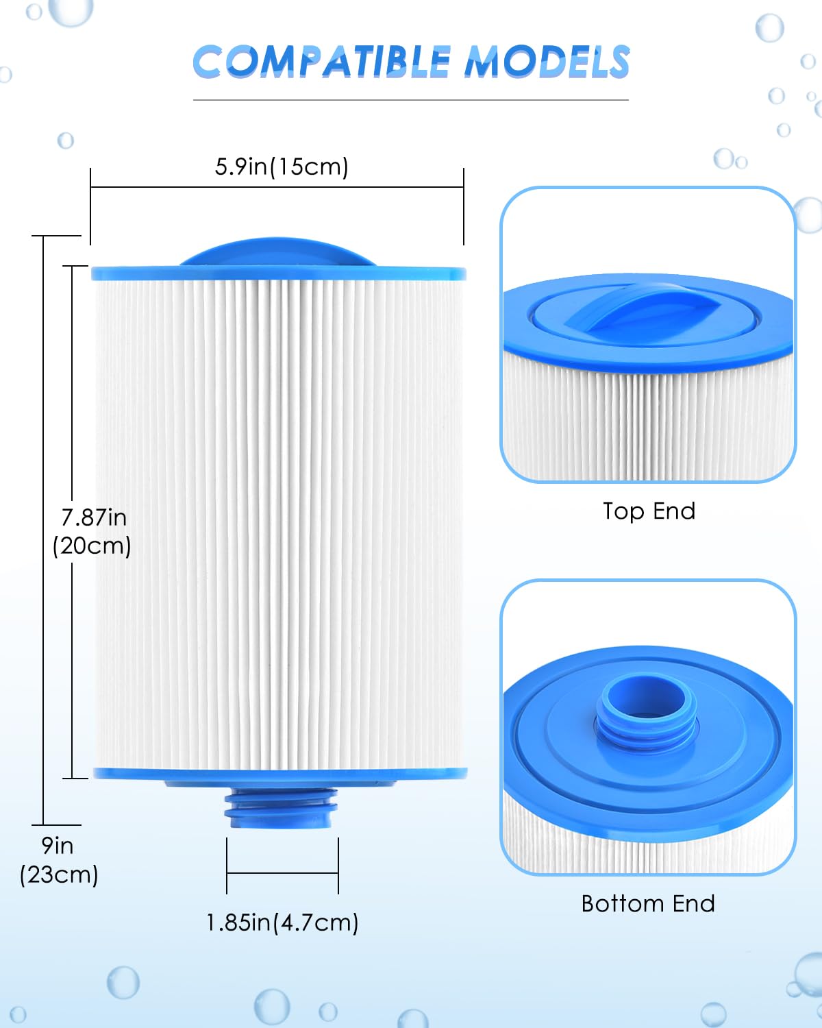 PACETAP trilobal media close-up demonstrating higher filtration capacity for cleaner water