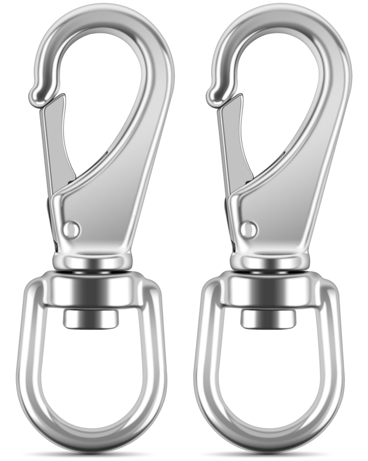 PACETAP swivel eye snap hook with 360 degree rotation for tangle-free rope connections