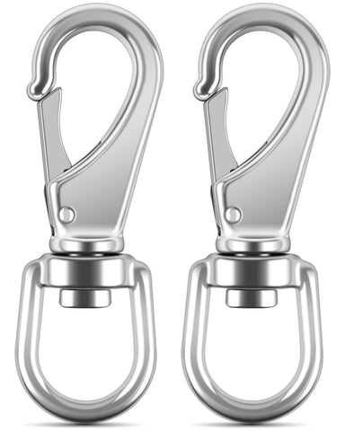 PACETAP swivel eye snap hook with 360 degree rotation for tangle-free rope connections