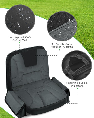 PACETAP anti slip surface on tractor seat cover for stable seating