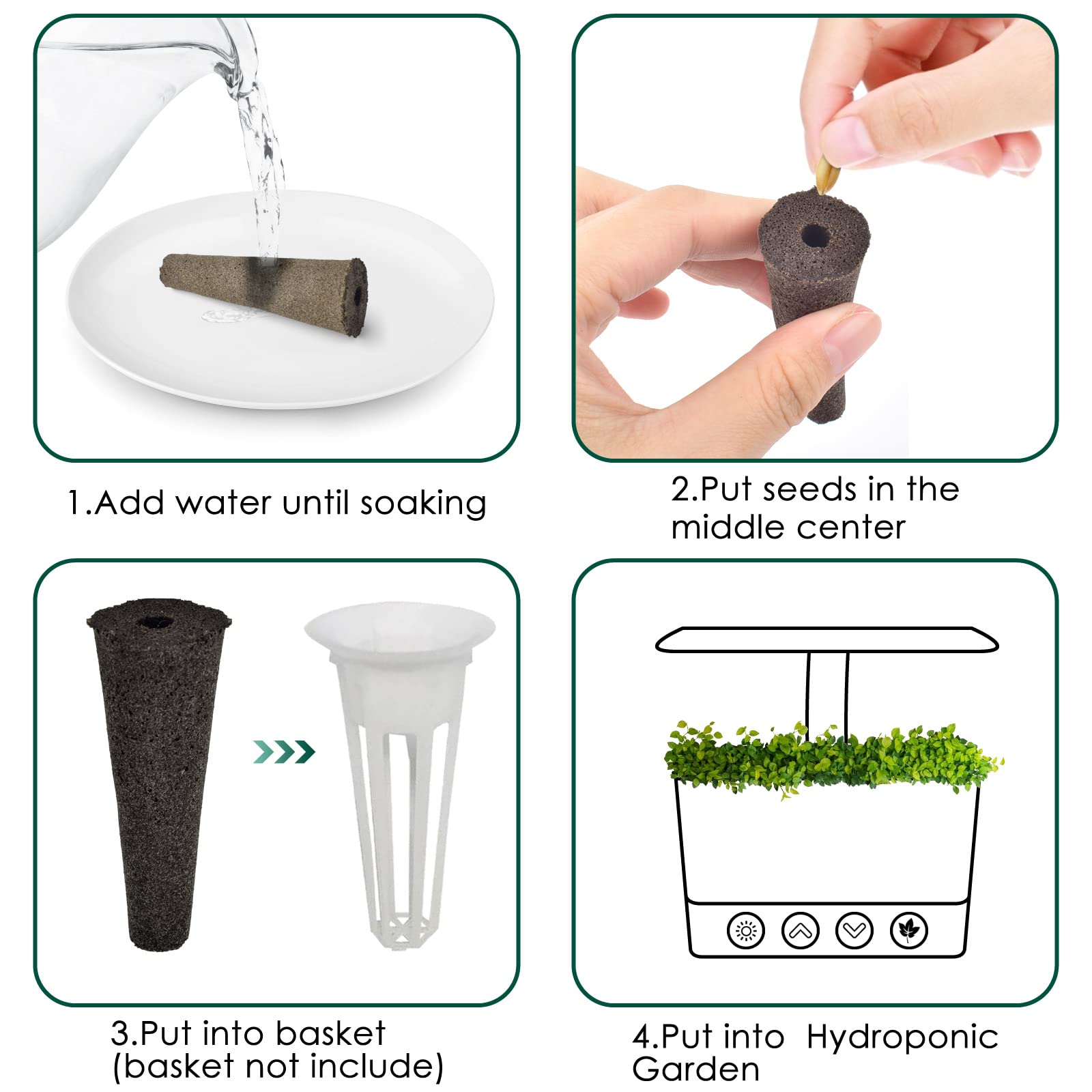 PACETAP versatile grow sponge used with vegetables and herbs