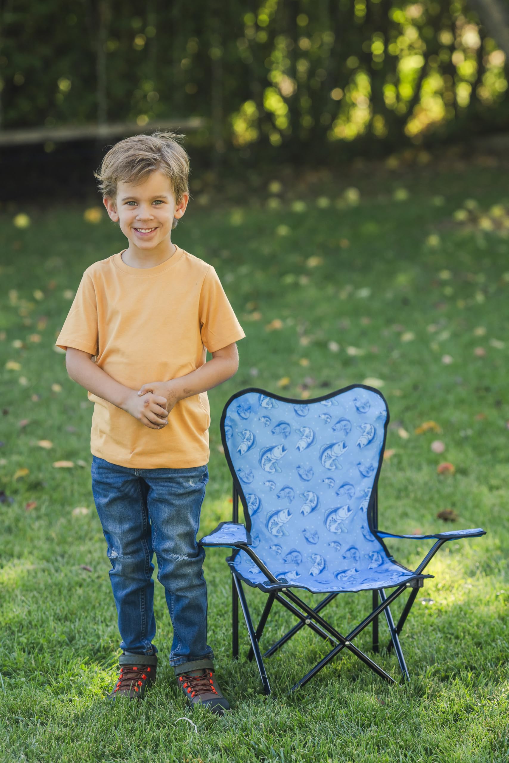 Pacific Play Tents Bass Fish Play Chair suitable for indoor and outdoor use
