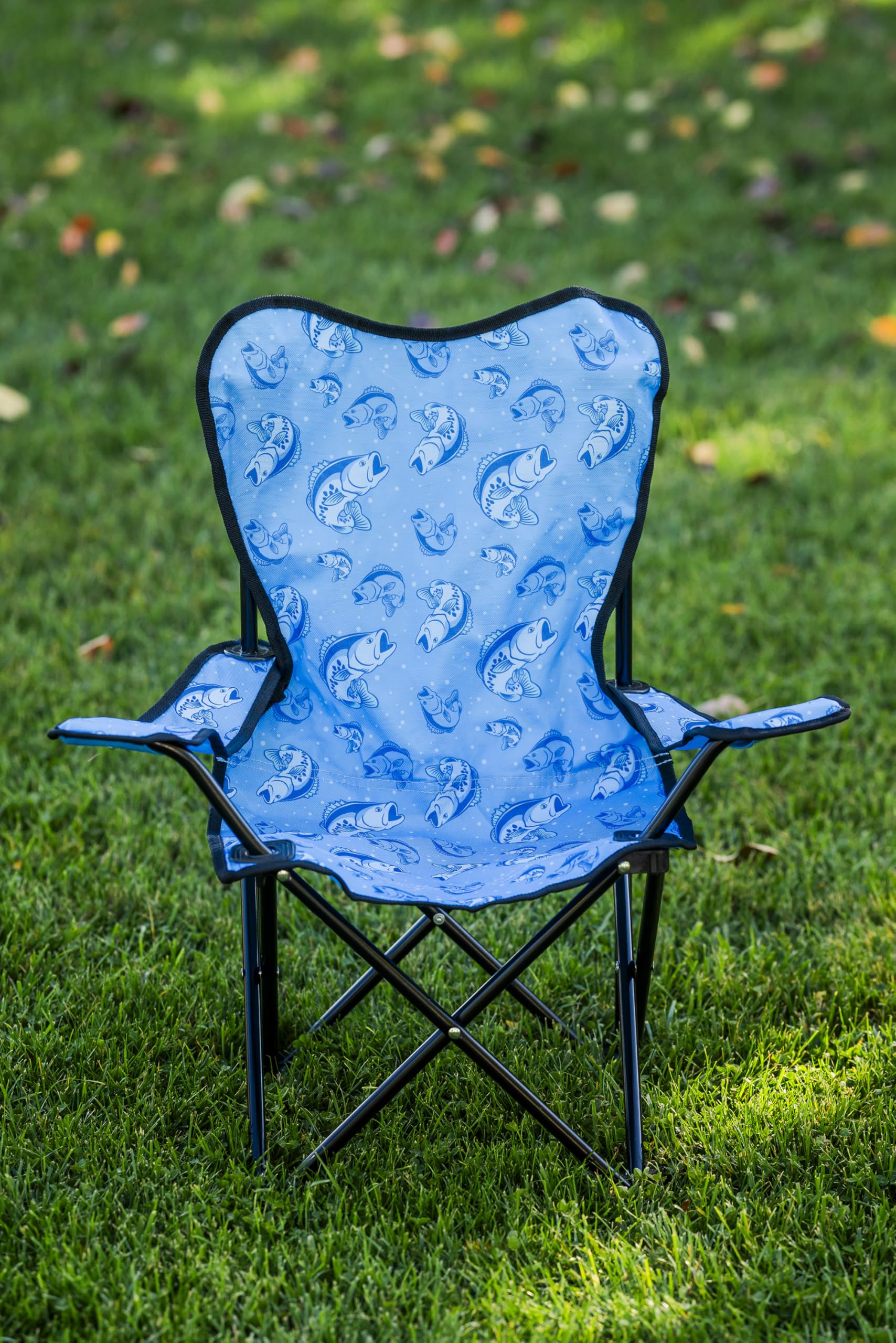 Pacific Play Tents Bass Fish Play Chair safety lock to prevent accidental closing