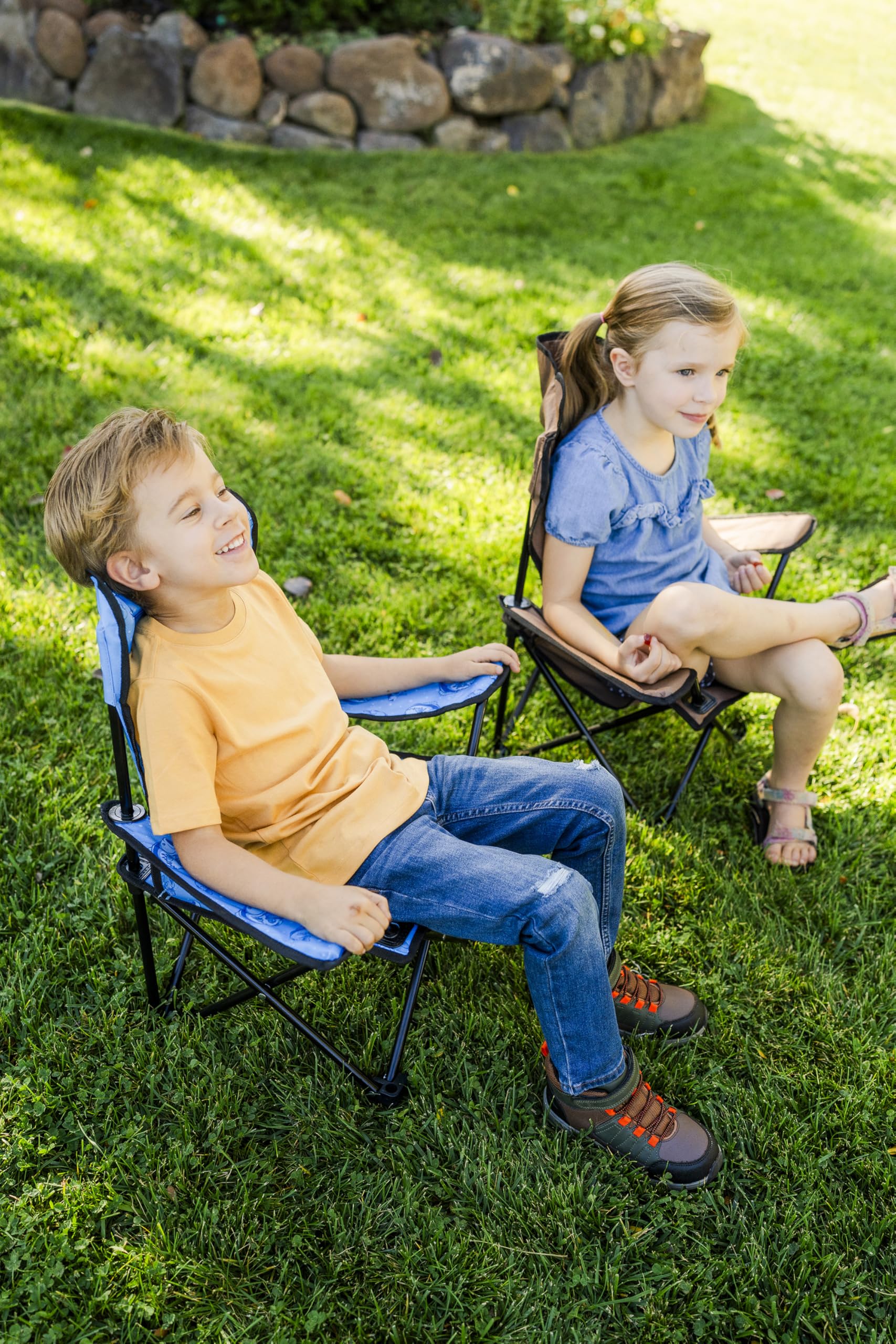 Pacific Play Tents Bass Fish Play Chair textured feet for stability on varied surfaces