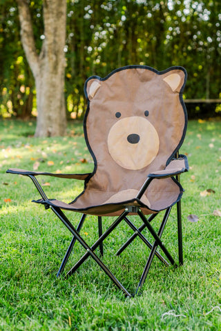 Bernie the Bear Play Chair seat fabric supports up to 100 lbs