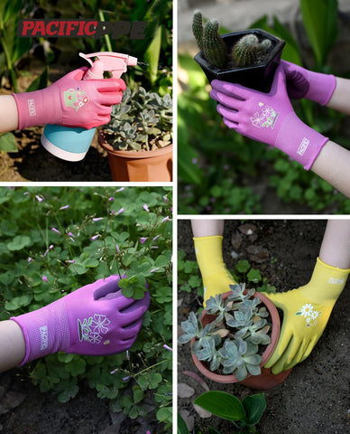 PACIFIC PPE value pack of rose red gloves ready for home gardening