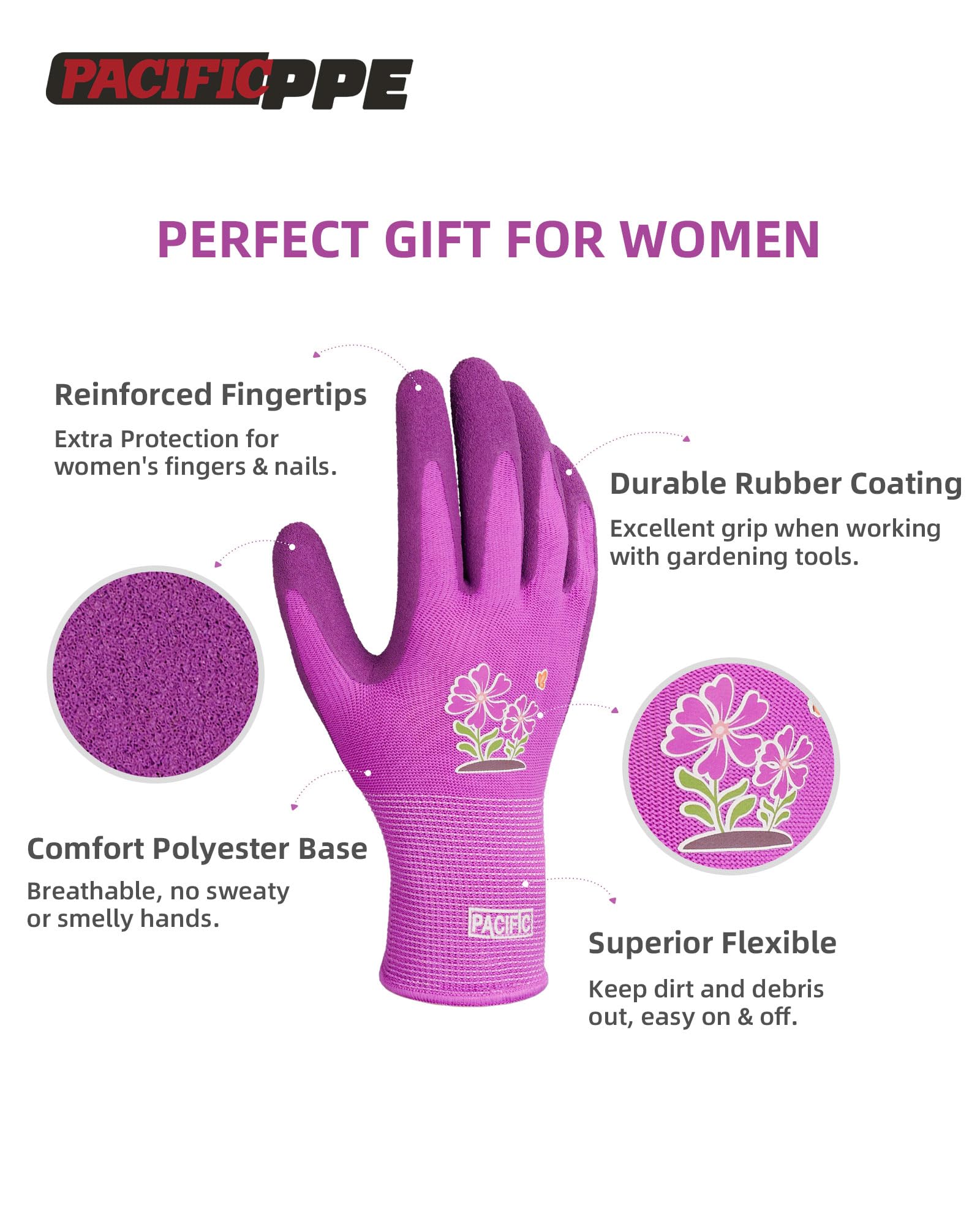 PACIFIC PPE fingertip protection thickened for nail and hand safety during tasks.