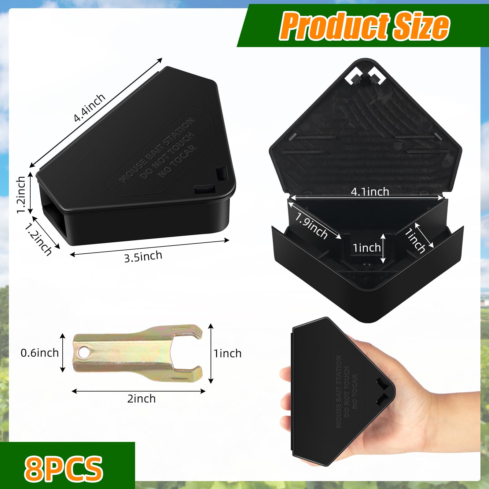 Paddsun mouse station with tamper-lock and keys for secure access