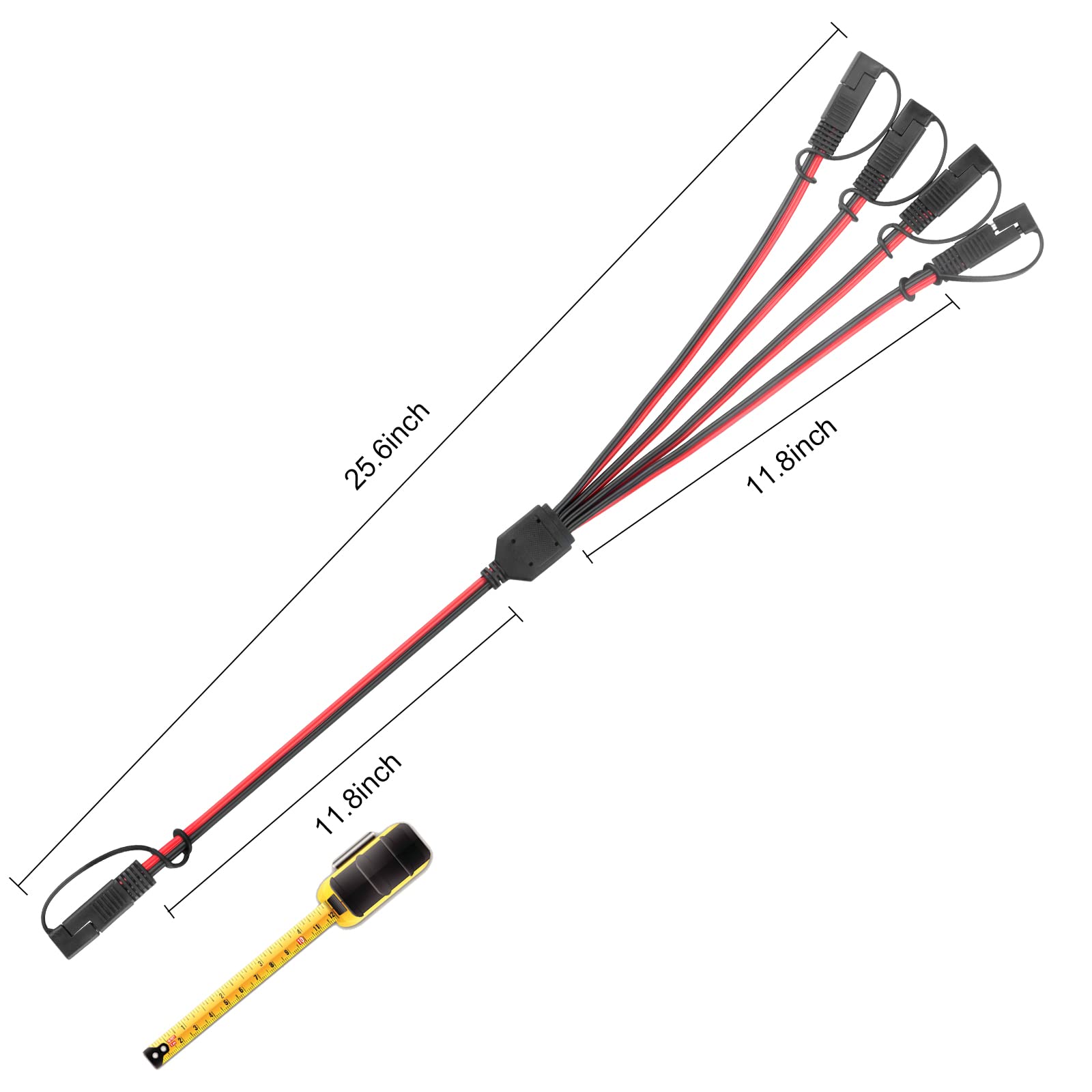 PAEKQ red positive and black negative wires for clear polarity