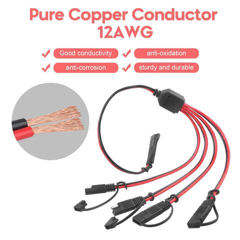 PAEKQ polarity reverse adapter for SAE connectors ensures compatibility across brands