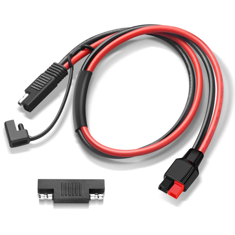 PAEKQ 10AWG SAE to Anderson extension cable for reliable solar charging setup