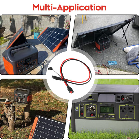 PAEKQ 2 ft extension between solar panel and portable power station
