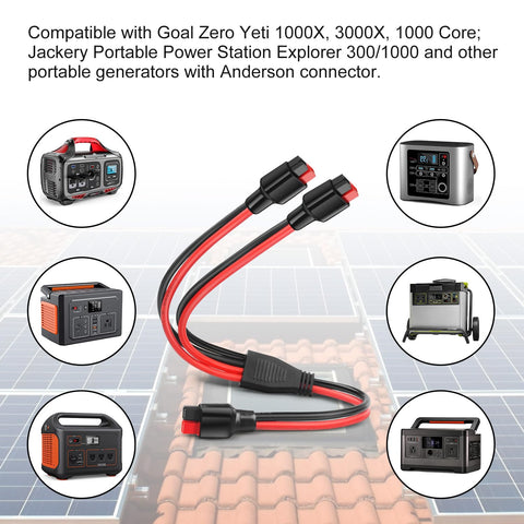 PAEKQ universal compatibility with portable solar kits illustrated on a tech setup.