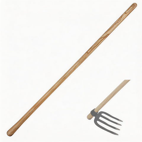 Paiaojia 55-inch solid wood replacement handle for comfortable digging.